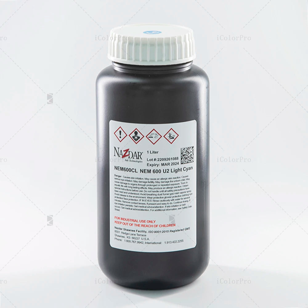 Long Lasting Nazdar UV NEM600 Ink for Konica 512i 1024i Printheads Signage Billboard Printing