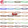 Natural Stone Quartz Crystal Beads Bracelets 4mm Agate Beads Handmade Hand String Gemstone Bracelets for Women and Men