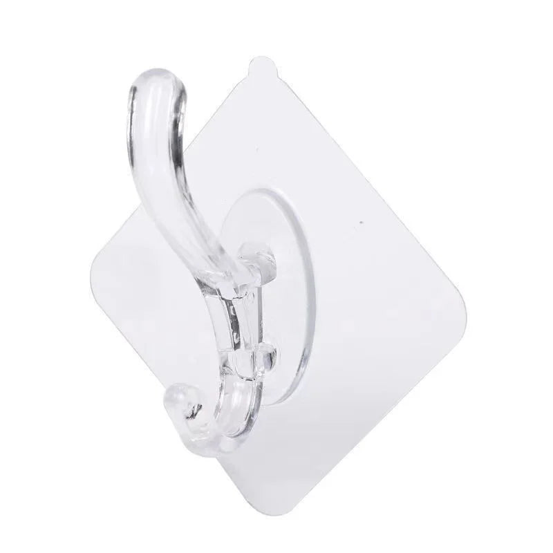 Transparent Hook Strong Self-Adhesive Punch-Free Multi-Purpose Key Door Wall Hanging Hook for Kitchen Bathroom Gadgets