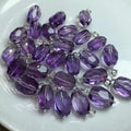 Wholesale Fashion Custom Natural Healing Stones Jewelry 925 Silver Faceted Amethyst Pendant Necklace