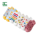 ALLCH Spring Female Cartoon Short Socks Egg Ice Fruit Food Series Design Cotton Invisible Ankle Women Low Cut Socks