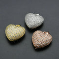 Fashion Women Jewelry Anti Fading Rhodium Plated Copper Delicate Heart Pendant for Women Necklace