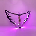 Custom Creative Luminous Red Wine Bottle Presenter Bar Nightclub Wing Champagne Display Rack