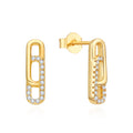 POLIVA NEW Unique Wholesale Women Plated Zircon Simple Minimalism Jewelry Silver 925 Sterling Stud Earring