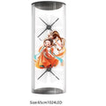 HD 1X3 Cylindrical Hologram Display Cabinet 3D Advertising Equipment 65 cm 3D Hologram Fan Advertising Equipment