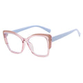 Large Frame Cat Eye Flat Tr90 Internet Celebrity Retro Trendy Anti-Blue Light Eyeglasses Frame