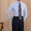 Autumn & Winter Long-staple Cotton Business Long-sleeved Men's Shirt British Milled Cotton Gentleman Slim Shirt
