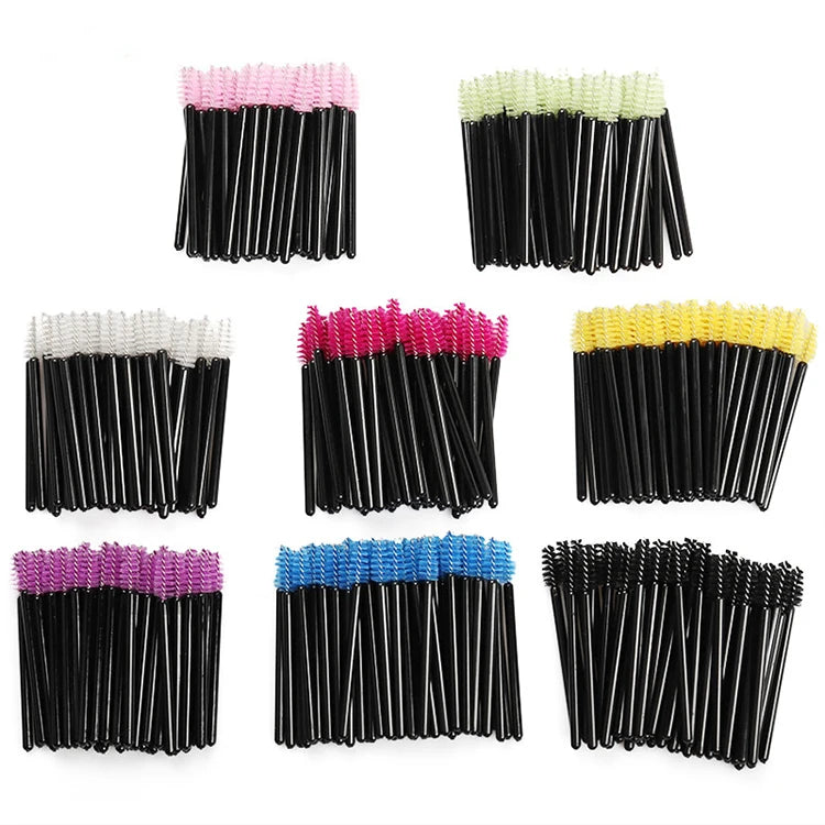 Custom New Professional Makeup Brush Mini Mascara Wands Eye Brow Brush for Eyelashes Extension