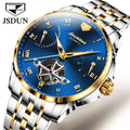 JSDUN 8912 Men China Made Men Waterproof Luminous Business Automatic Movement Stainless Steel Tourbillon Luxury Mechanical Watch