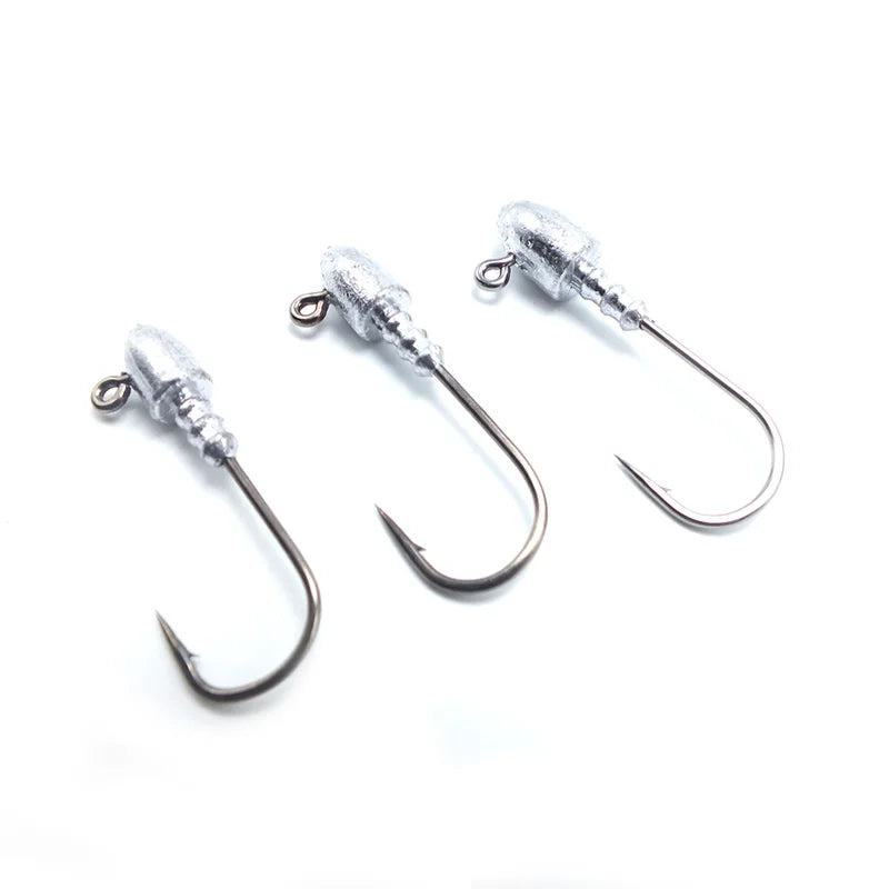 Hot Sale Fishing Hook Classical Bullet Shape 10g Jig Head in Stock Quality Chemical Sharpened Fishing Jig Hooks