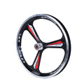 Bike Wheel Magnesium Alloy 3 Spoke Wheel Bicycle Mag Front and Rear Fixed Gear Bike Rim