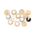 Factory Supply Custom Shape Design Cloth Shirt Zinc Alloy with Pearl Metal Button for Clothes