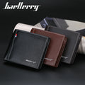 Baellerry  High Quality Custom Short Design Business Leather Mens Wallet Pu  Leather Wallets Men