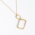 Trendy 18 k Solid Gold  Chain Necklace Customized Simple Dress Fashion Necklace Real Gold Jewelry for Women