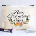 In Stock Eco Graphic Customization Cosmetic White Cotton Custom Logo Makeup Bag