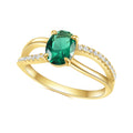 OL0929 Abiding Shield 3 Years Long Lasting Plating Custom Silver Finger Ring Lucky Lab Green Emerald Main Stone Silver Ring