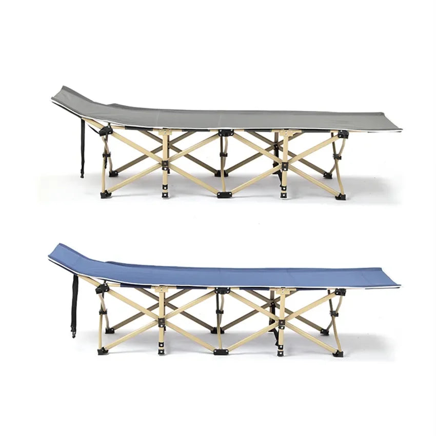 Recliner Custom Camping Cot  Pad Sleeping Cot Folding  Travel Emergency Relief Camping Bed Popular