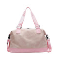 Custom Large Capacity Quilted Shoulder Weekender Overnight Women's Sport Gym Bag Fashion Black Duffle Travel Duffel Bag