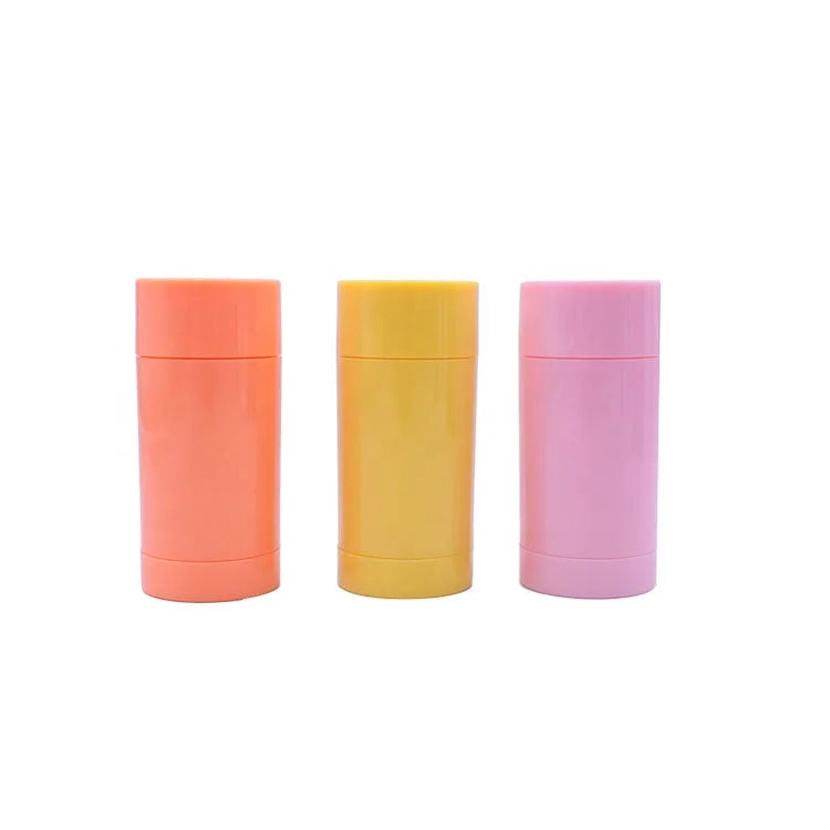 Hot Selling Refillable 30g Pink Yellow Customized Colored Empty Packaging Rotate Deodorant Stick Container