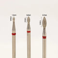Wholesale 3/32" Efile Flame Drop Russia Manicure Cuticle Diamond Nail Drill Bits