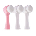 Hot Selling Superfine Fibre Soft Facial Brush Deep Pore Cleansing Brush Nylon Face Washing Brush with Long Handle