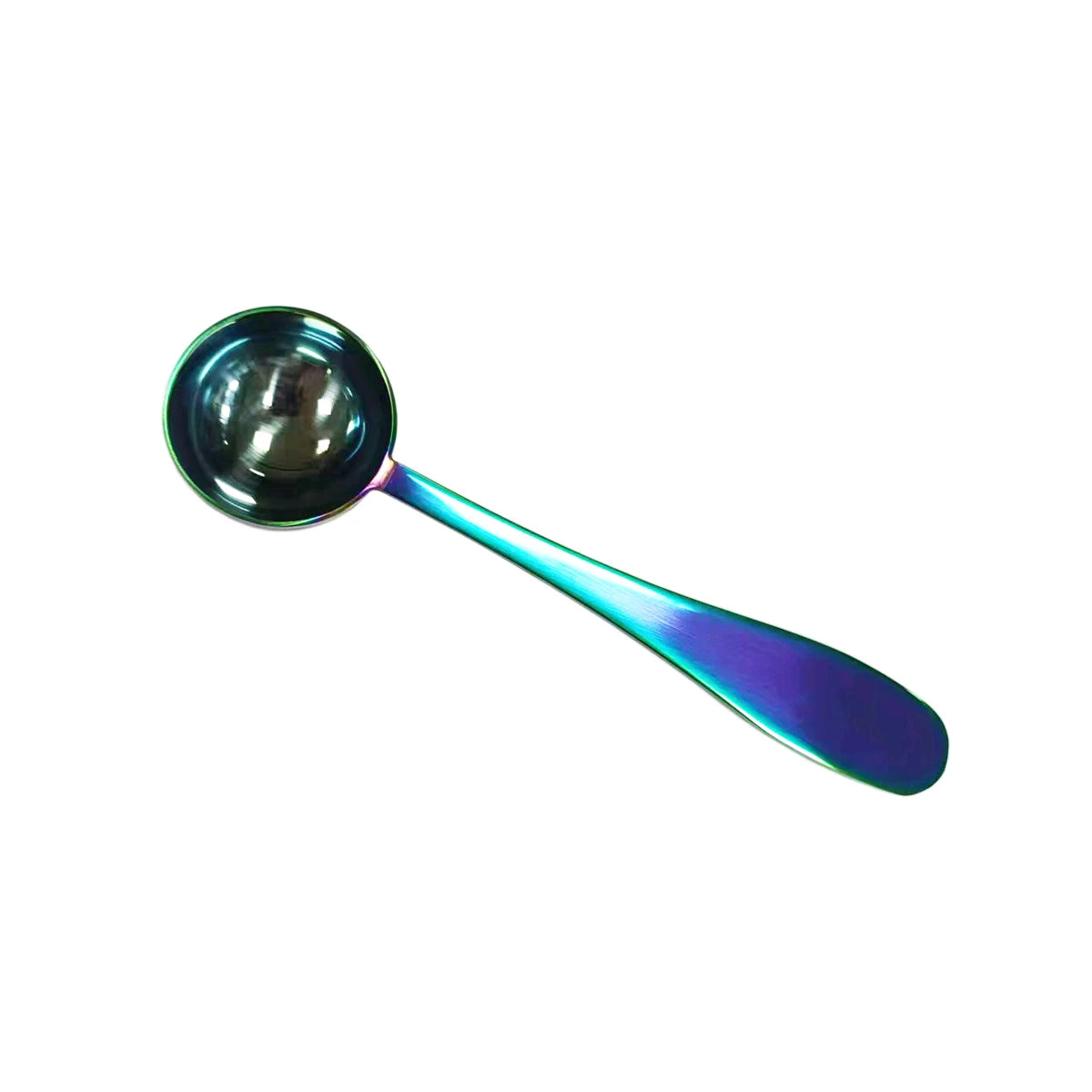 Certified Rainbow Color Mirror Polish Food Grade Stainless Steel 304 7.5ml Tea Leaves Matcha Spoon Loose Metal