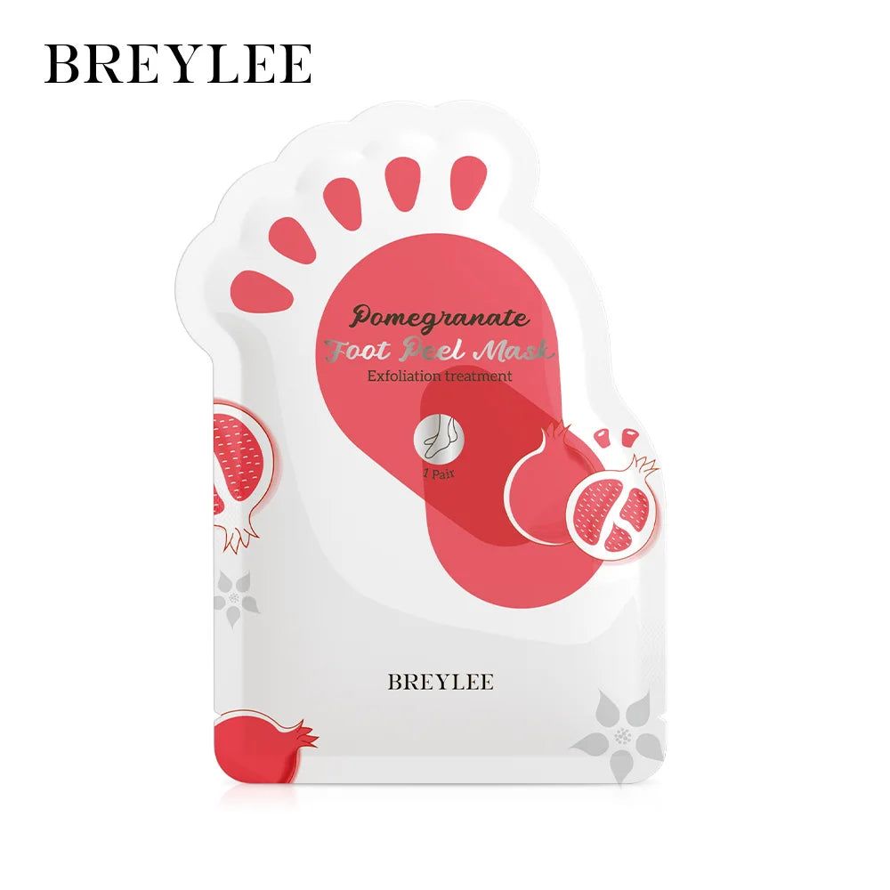 BREYLEE Pomegranate Foot Peel Exfoliation Mask Hydrating Fruit Mask
