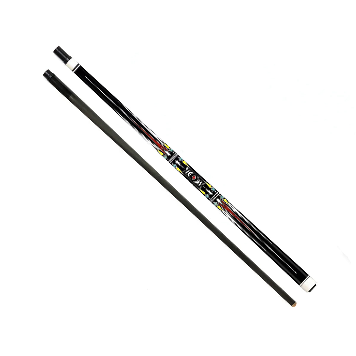 Premium Carbon Shaft Maple Wood Butt Handmade 1/2-pc 58inch Billiard Pool Cue with 12.5mm Tip for Sale MegaBDM