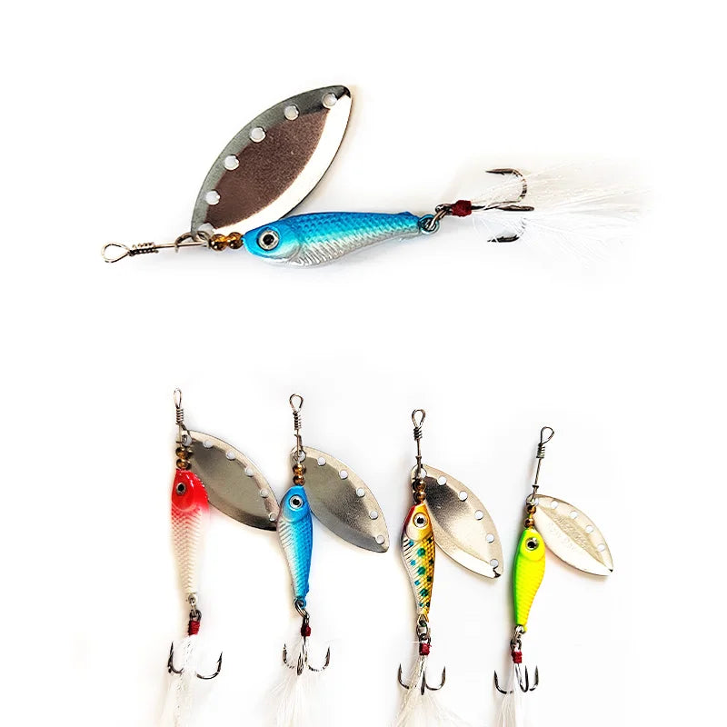 MISTER LURE New Design OEM 12g 16g Metal Spinner Bait Fishing Lure Manufacturing Freshwater Long Cast Bass Fishing Lure