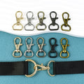 Meetee BF131 25mm Handbag Hardware Accessories Zinc Alloy Swivel Lobster Hook Buckles Bag Strap Pendant Connective Spring Clasp