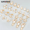 MC12 6pcs/lot Jewelry Accessories 18k Gold Rhodium Plated Copper Zircon Nickel Free DIY Pendant Earring Making Findings Bag MegaBDM