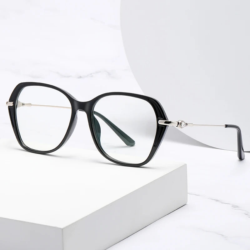 Wholesale Trendy TR90 Women Glasses Frame  Anti Blue Light Eyeglasses Frame for Prescription Eyeglasses