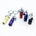 Wholesale 3D Alloy Colorful Keychain Metal Petrol Economizer Car Parts Carabiner Economizer Keychain