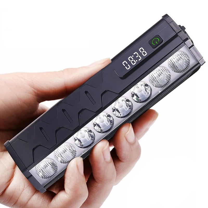 Bike Headlight Rechargeable 15000 Lumen Ultra-Bright LED Bicycle Front Light Waterproof Flashlight 300-500m Beam Distance 5