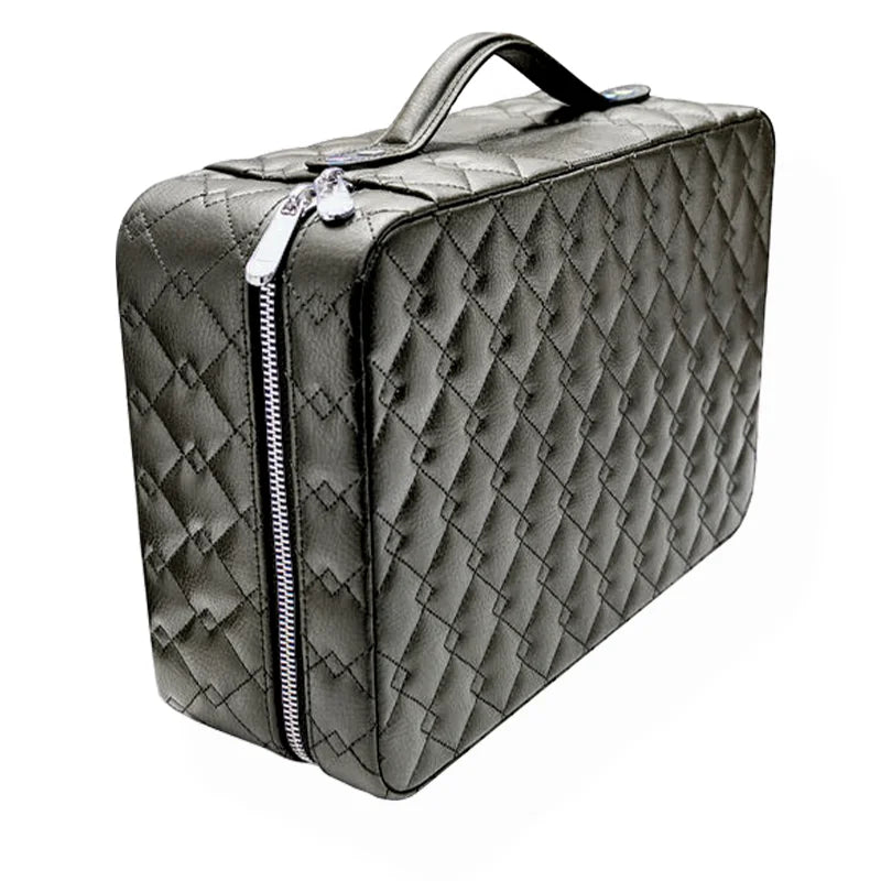 Wholesale Leather Suitcase Jewelry Storage Box Case Travel Necklace Ring Watch Organizer Case
