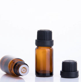 Hot Sales 5ml 10ml 15ml 30ml Amber Glass Essential Oil Bottle with Euro Dropper Cap