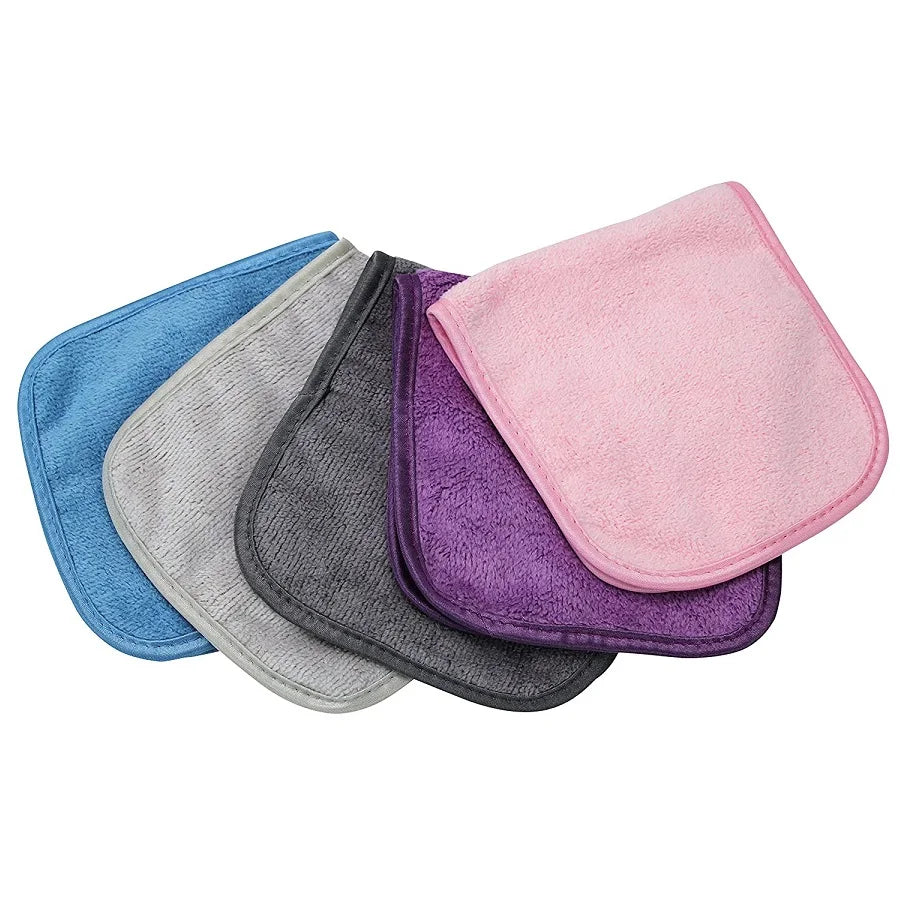 Custom Logo Private Label Reusable Round Cotton Pad 2-Layer Cleansing Towel Fast Drying Makeup Face Cloths White/Custom Color