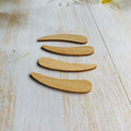 Wholesale Eco-friendly Reusable Small Moso Bamboo Cream Spatula Natural Cosmetic Spoon Laser Engraved Logo Makeup Tools