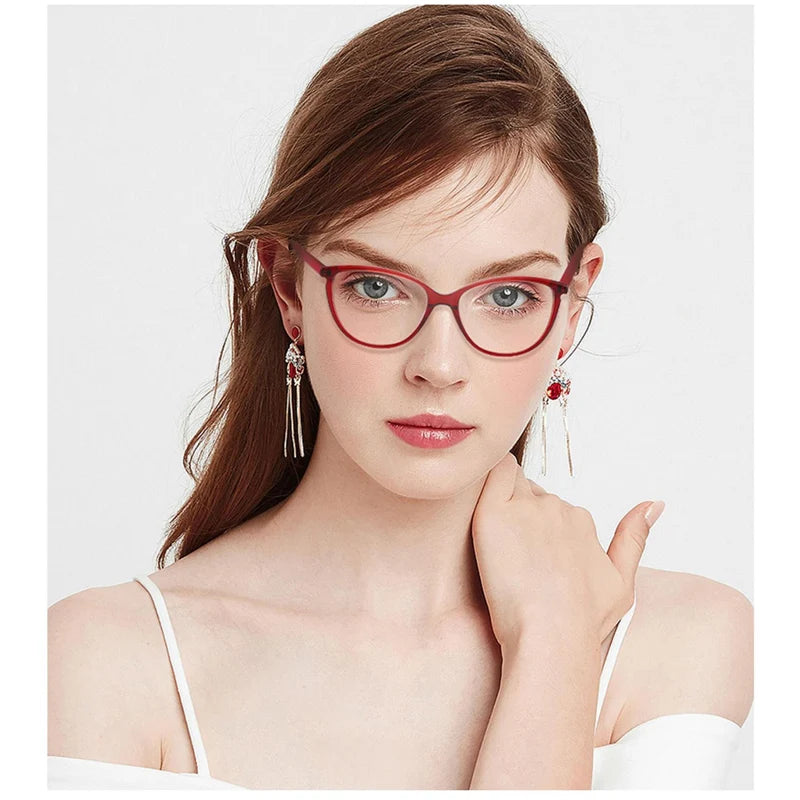 New Thick Acetate Eyewear Manufacturer Hot Sale Women Cat Eye Glasses  Lady Fashion Model