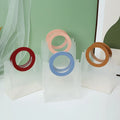 Frosted Matt Plastic Handbag for Wedding Shopping Candy Bag Simple Wedding Favor for Jewelry Storage Rolls Frosted Cosmetic Gift