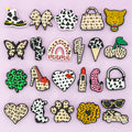 Personalized 2D/3D Leopard Print Rubber Shoe Charms Custom Designer Decor Accessories for Women's Sneakers Shoe Decorations
