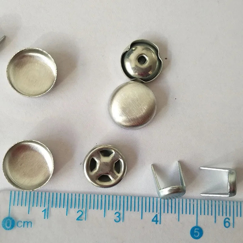 Top Button Head Round Nickel Covered Iron Snap Cap Baseball Cap Button