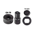 Customizable Polished Glam CH-70 Steel Cr40 Hydraulic Hole Punching Dies 4.5-25mm Bus Bar Puncher Mold Punching Tools Parts OEM