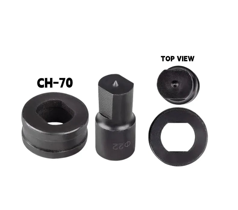 Customizable Polished Glam CH-70 Steel Cr40 Hydraulic Hole Punching Dies 4.5-25mm Bus Bar Puncher Mold Punching Tools Parts OEM