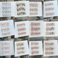 Reusable Multiple Colors Cat Eye French Press on Nails Acrylic Artificial Fingernails Press on Nails