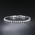 BINSHUO 4mm Brass Wholesale Iced Out Cubic Zircon Hip Hop Jewelry Silver Rose Gold Women Men Cz Tennis Bracelet