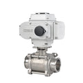 COVNA AC220V Electric Actuator DN25 1inch Sanitary Ball Valve Stainless Steel Motorized Electric Tri Clamp Ball Valve 2 Inch 12v