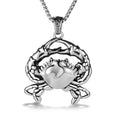 Casting Women Surgical Steel Pendant Jewelry Crab Shape Necklace Ocean Crap Fine Pendants for School Fundraiser