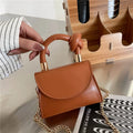 2022 Simple MINI SQUARE Korean Fashion Casual Tote Shoulder Bag PU 10x13x4cm