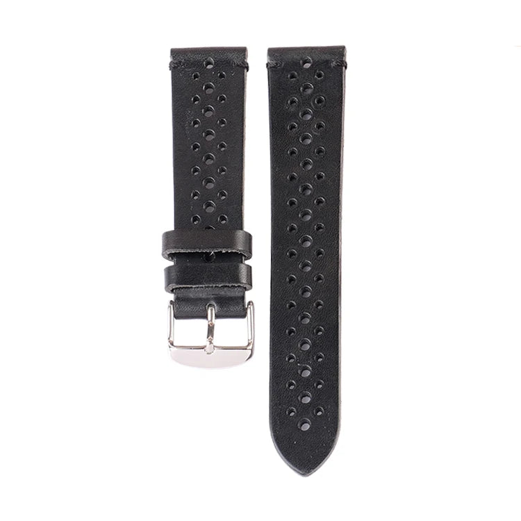 Custom logo 18mm 20mm Replacement Genuine Leather Watch Strap Band